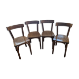 4 chairs vintage Baumann bistro