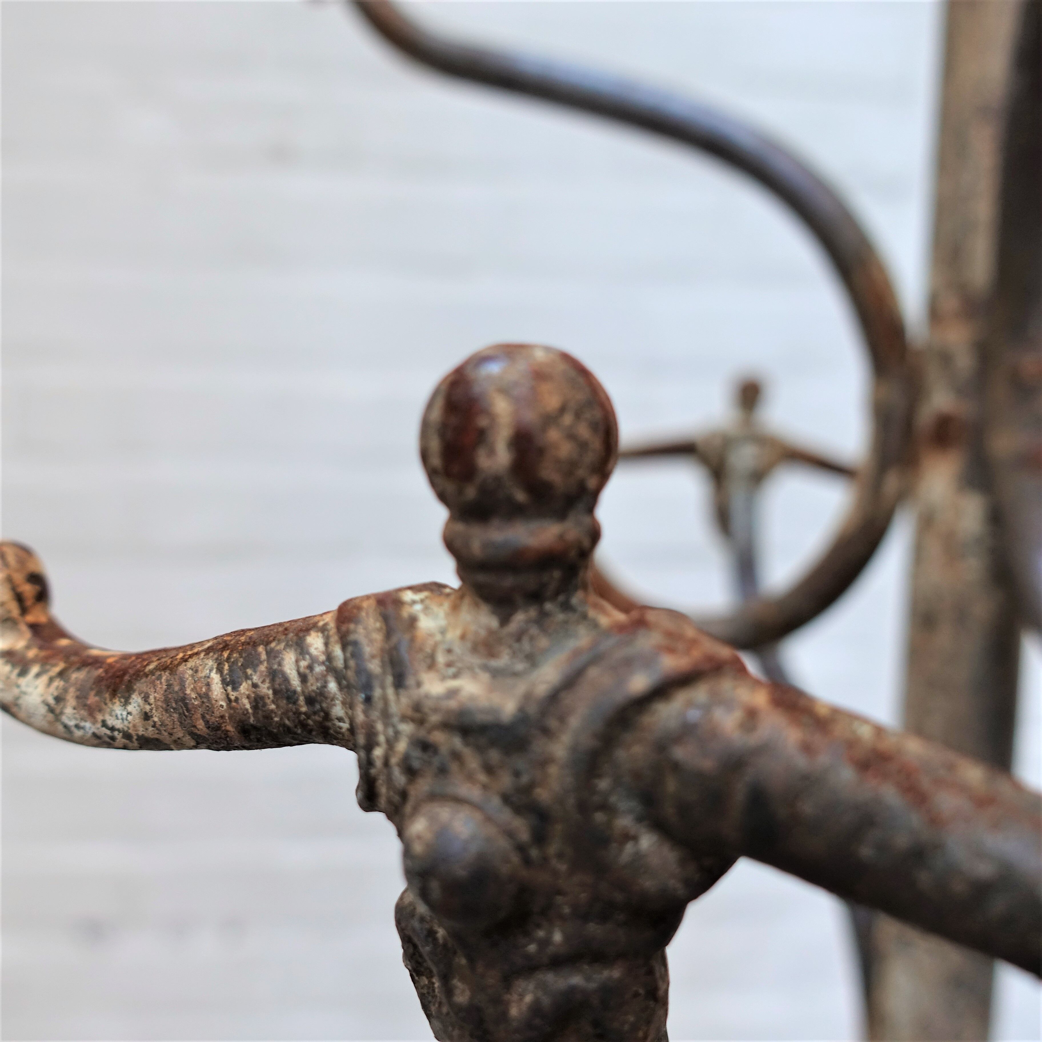 Vintage industrial coatrack