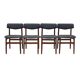 Set of four teak chairs, Danish design, 1960s, production: Denmark