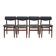 Set of four teak chairs, Danish design, 1960s, production: Denmark