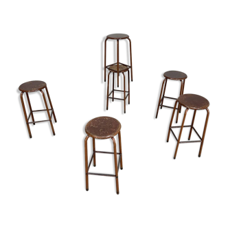 Old school stools from the 1950s