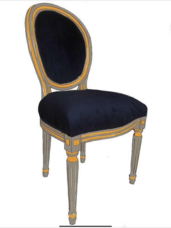 Chaise médaillon