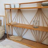 Shelves wicker vintage 100x82cm