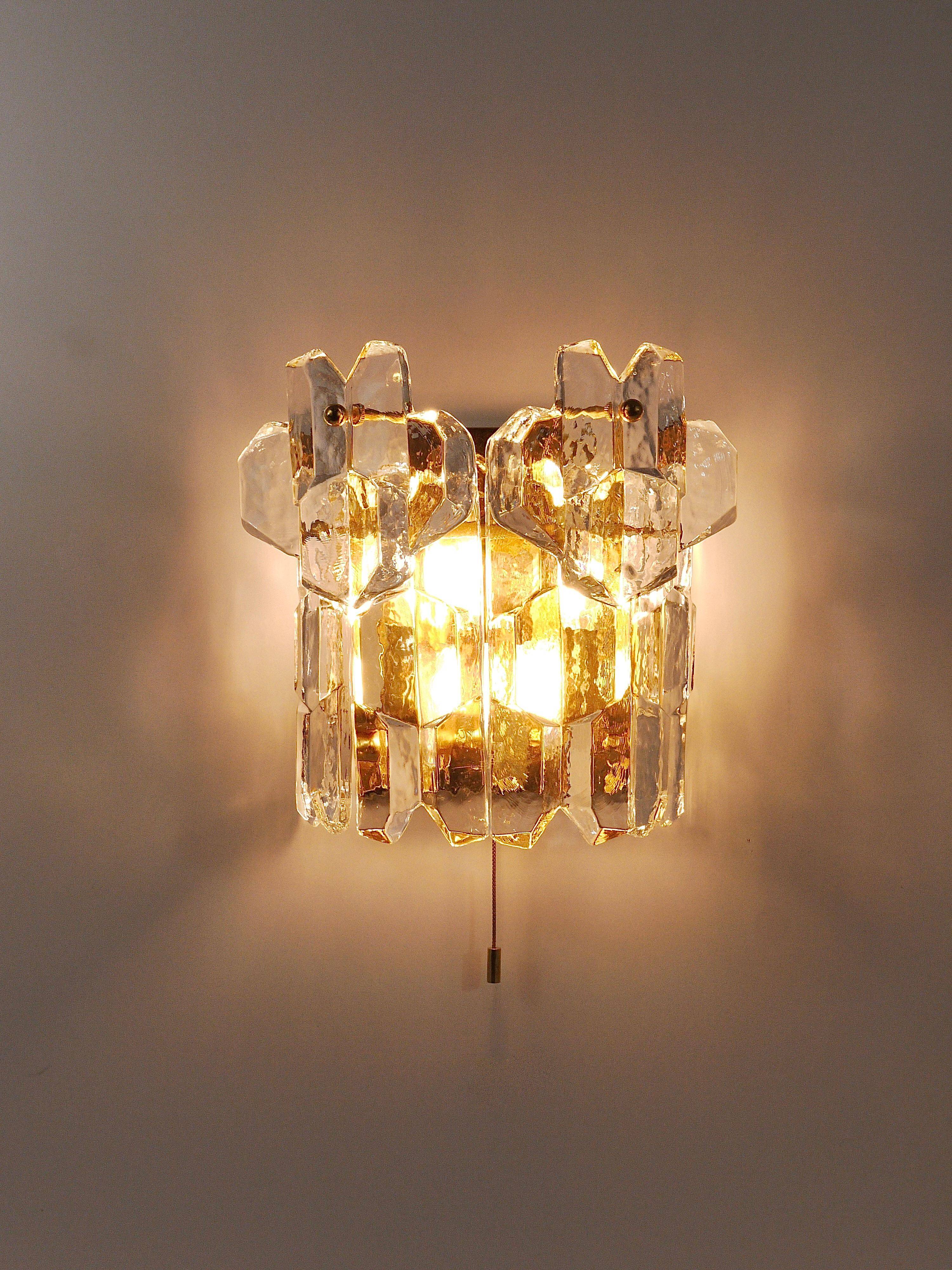 Palazzo Grand Model Wall Light by J.T. Kalmar - 1970