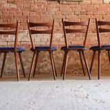 4 chairs bistro 70"s