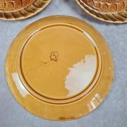 Set of 6 large fish plates Sarreguemines vintage