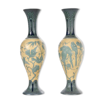 Pair of art deco vases in German ceramic