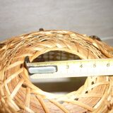 Braided wicker lampshade