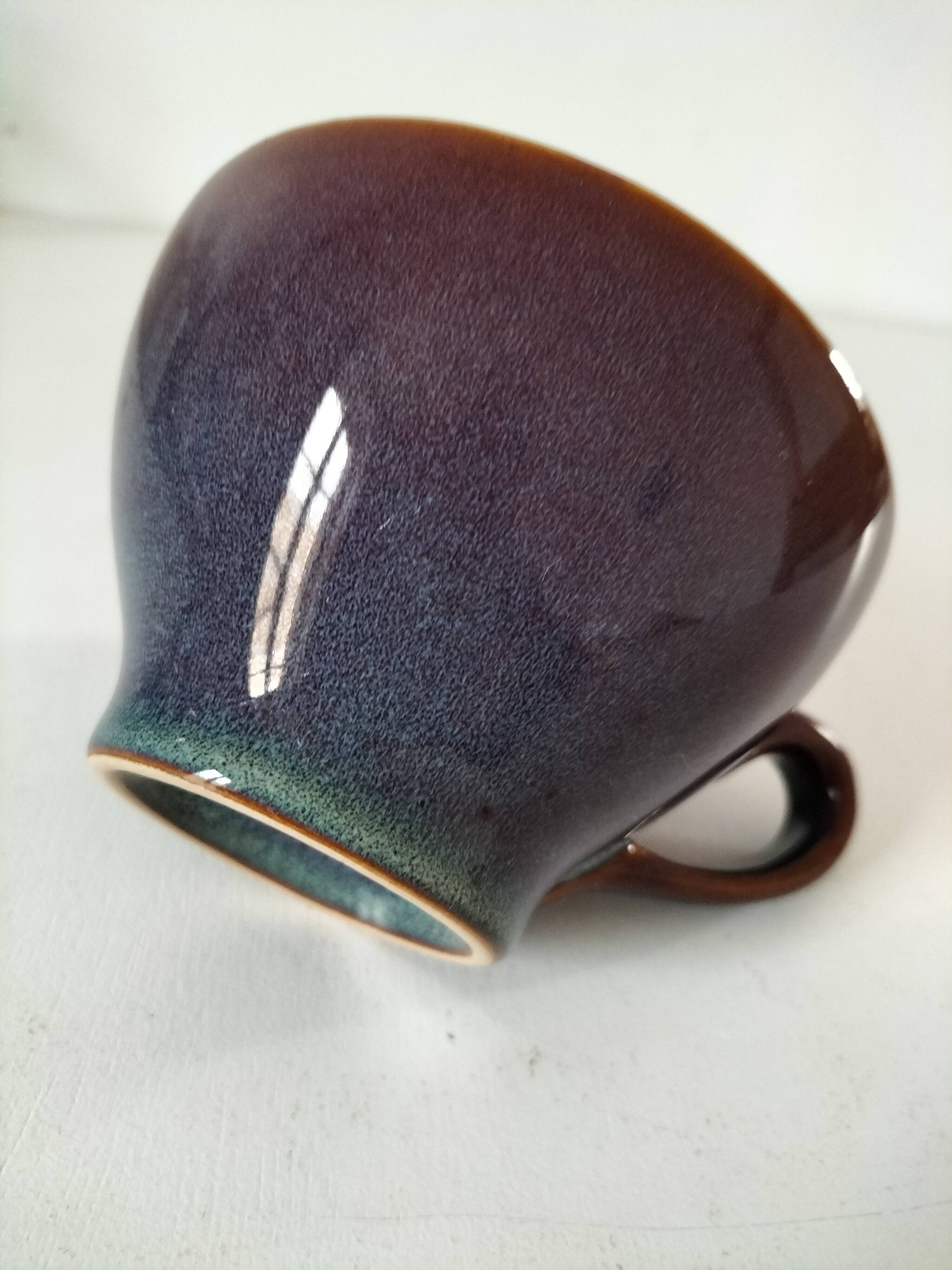 Speckled stoneware cup