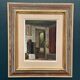 Original Swedish Oil on Canvas – 'Kitchen II' by Osvald Rasmussen – Signed – Vintage and Framed – 41 × 37 cm (16.1" × 14.6")