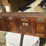 Vintage Wooden Building Mailbox Set