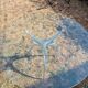 Vintage round table "Errance" - Bernard Dequet