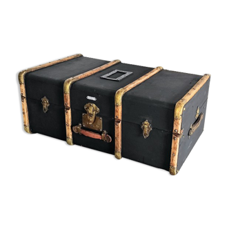 Old restored travel trunk