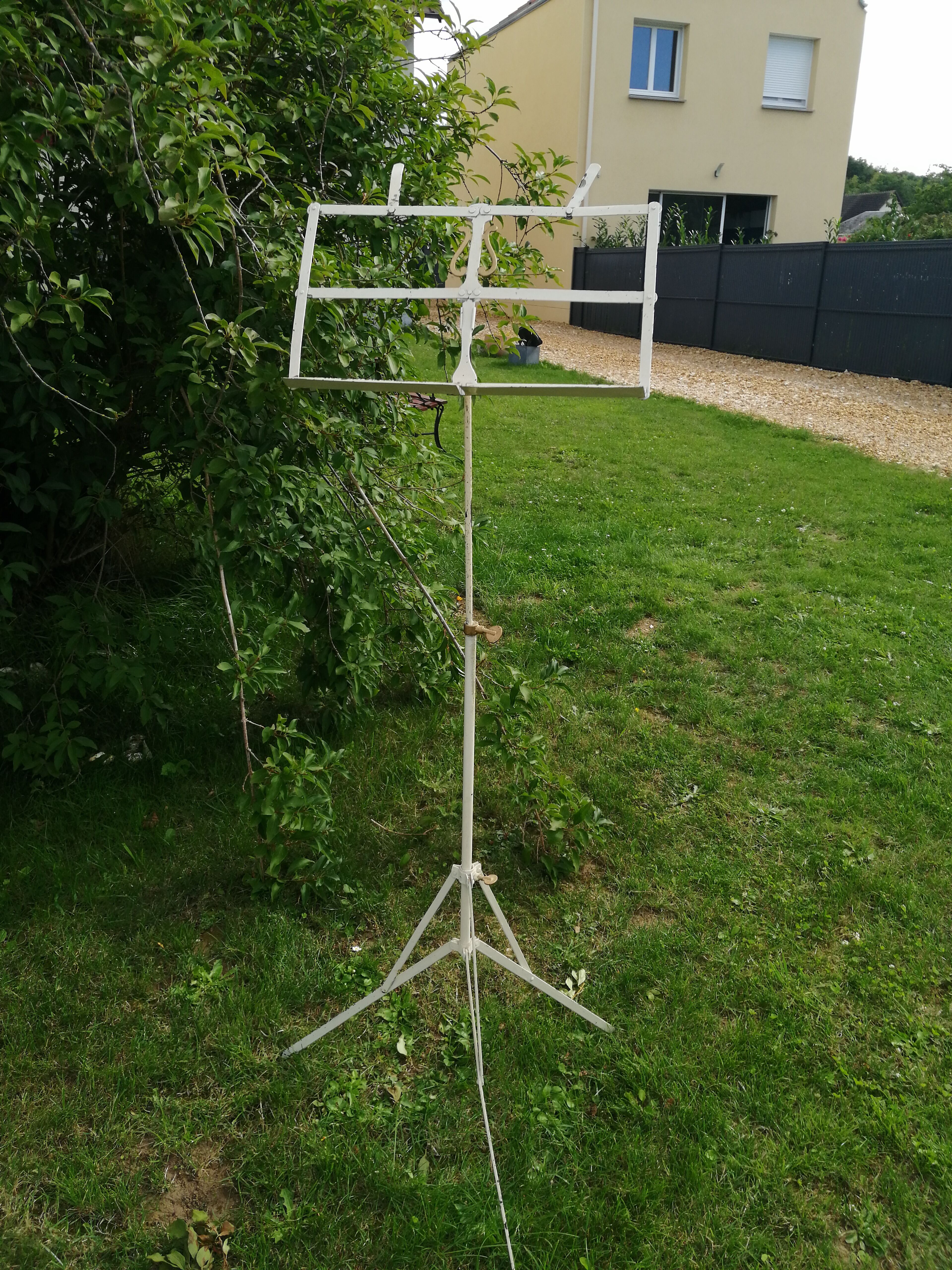 Antique wrought iron desk
