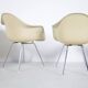 4 DAX Eames armchairs from the 60's Herman Miller mobilier international