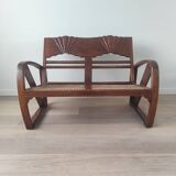 Burmese teak bench