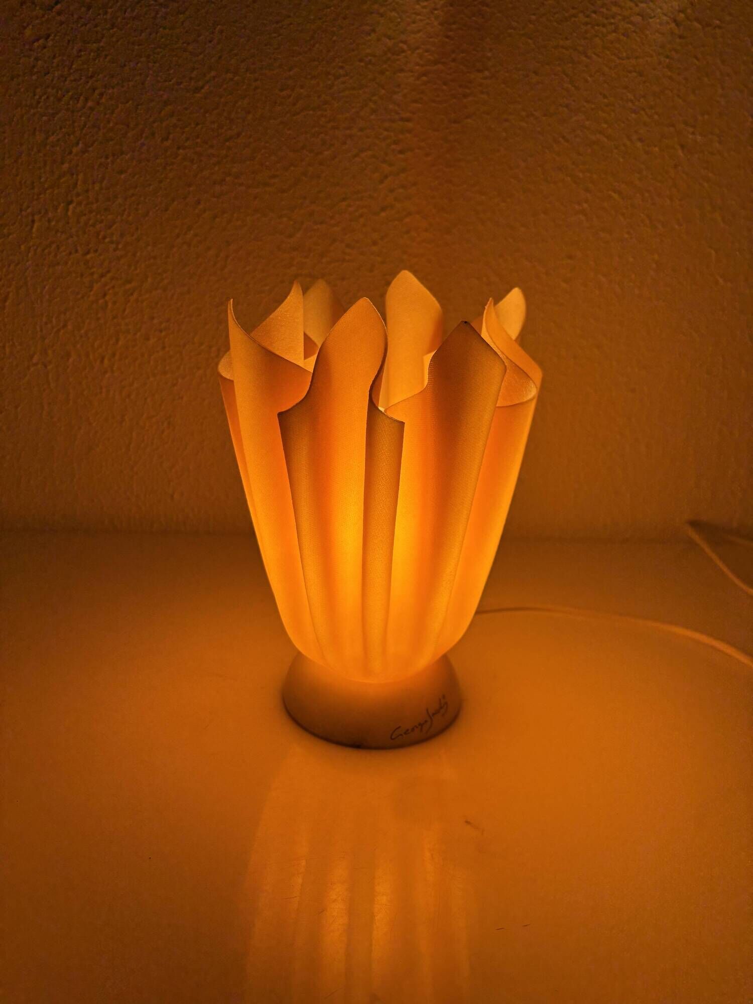 Vintage 1970s table lamp Coqueluche Georgia Jacob - 20 cm