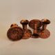 Candlesticks made of copper, Danish design, estimated from the 60s.
