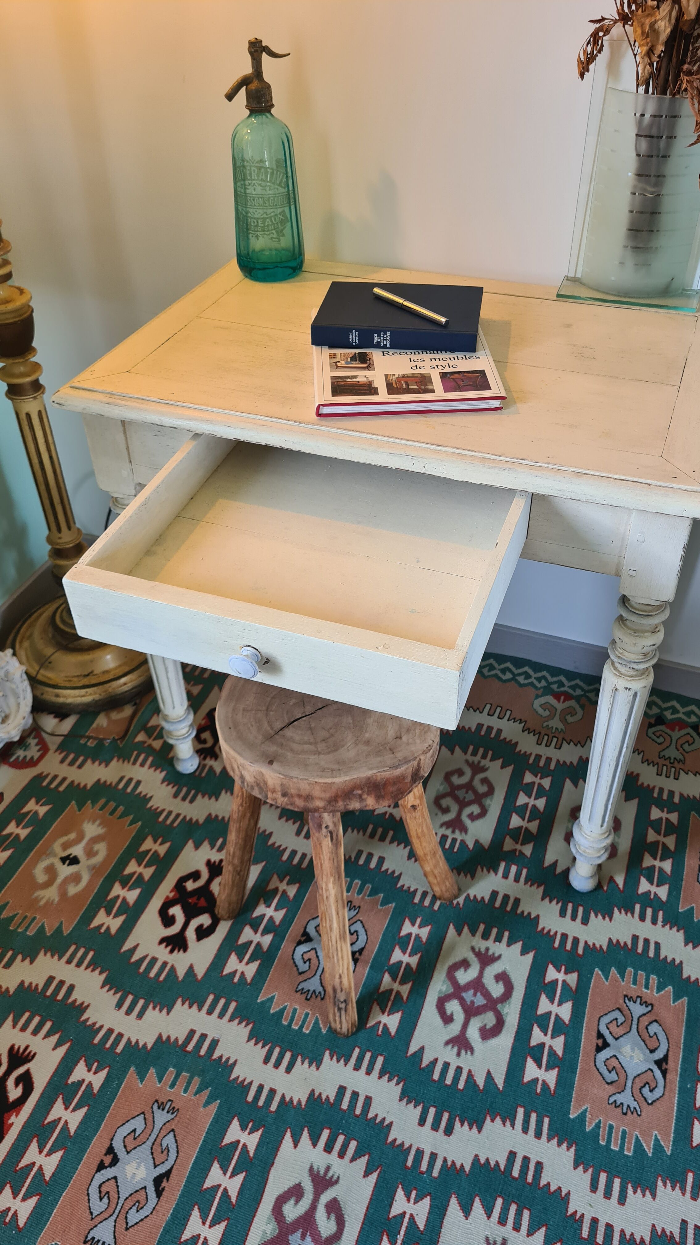 Bureau style Louis XVI shabby chic