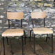 Pair of Mulca school chairs