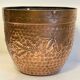 Large planter by villedieu in brass 1970s - 1980s