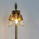 Pair of large Belgian brass carved eagle table lamps