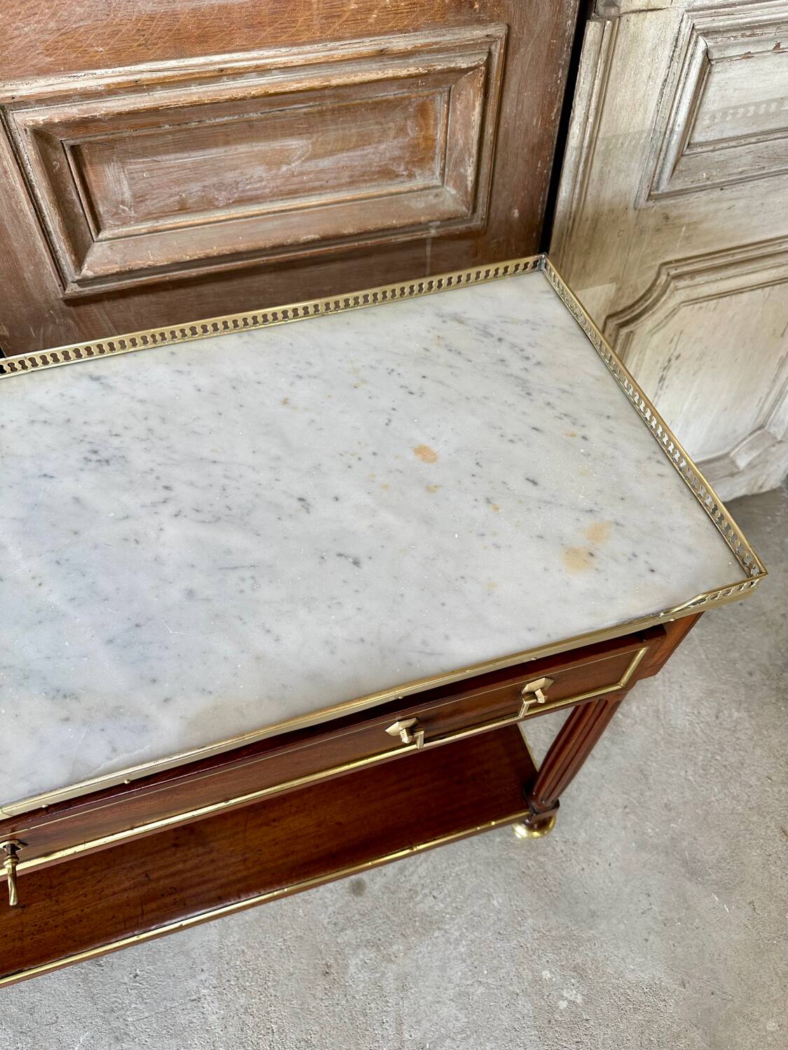 Louis XVI mahogany console