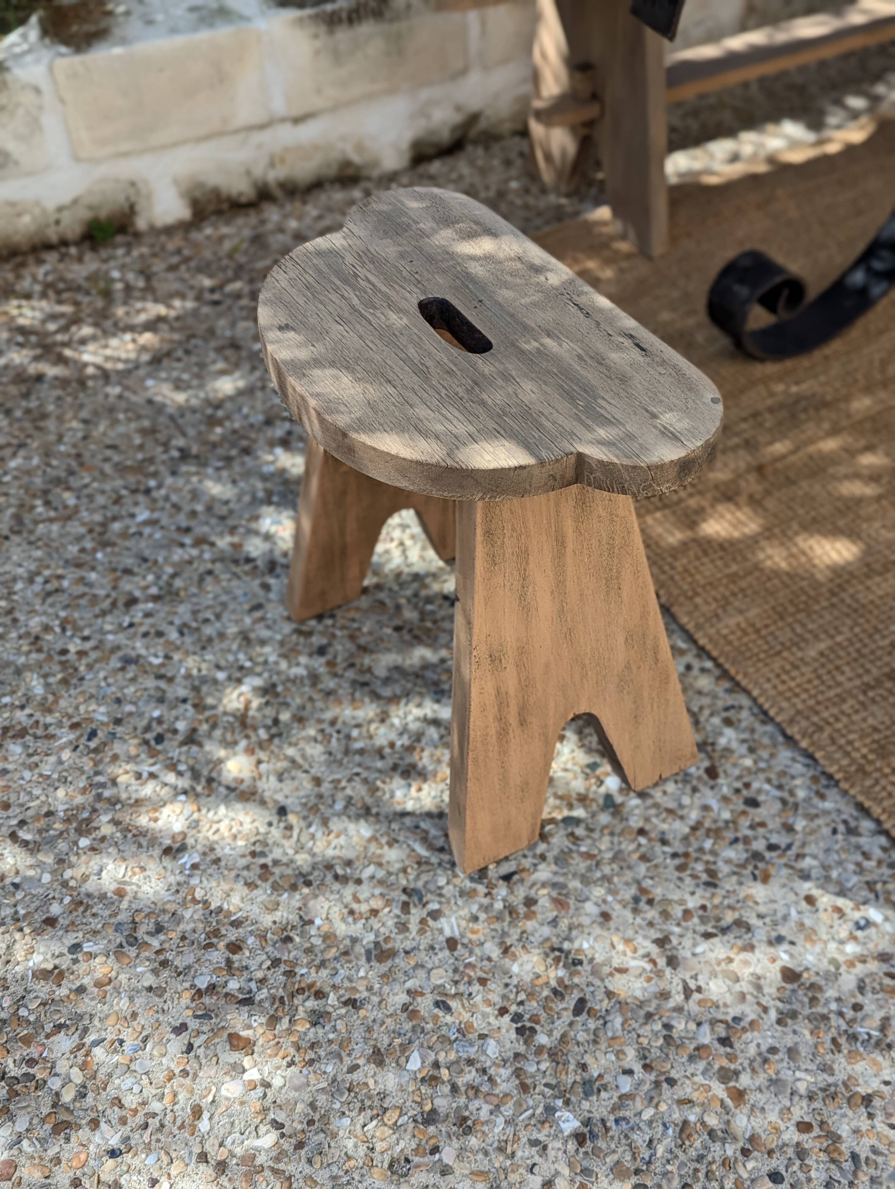 Table set, stools and benches