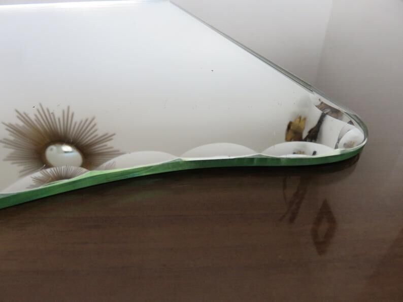 Mirror beveled art deco free form 40/50