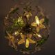 Sculptural Floral Glass Chandelier, Czechoslovakia, 1970s–1980s