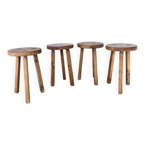 set 4 de tabourets tripode
