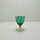 Lot de 6 verres à liqueur ou a vin vert émeraude