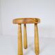 Modern Scandinavian Sculptural Stool, Pine, Sweden, 1970s
