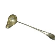 Soup ladle, Scandinavian functionalism, silver-plated brass, Denmark, early 20th century