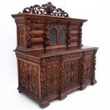 Carved buffet-chest of drawers, France, circa 1860