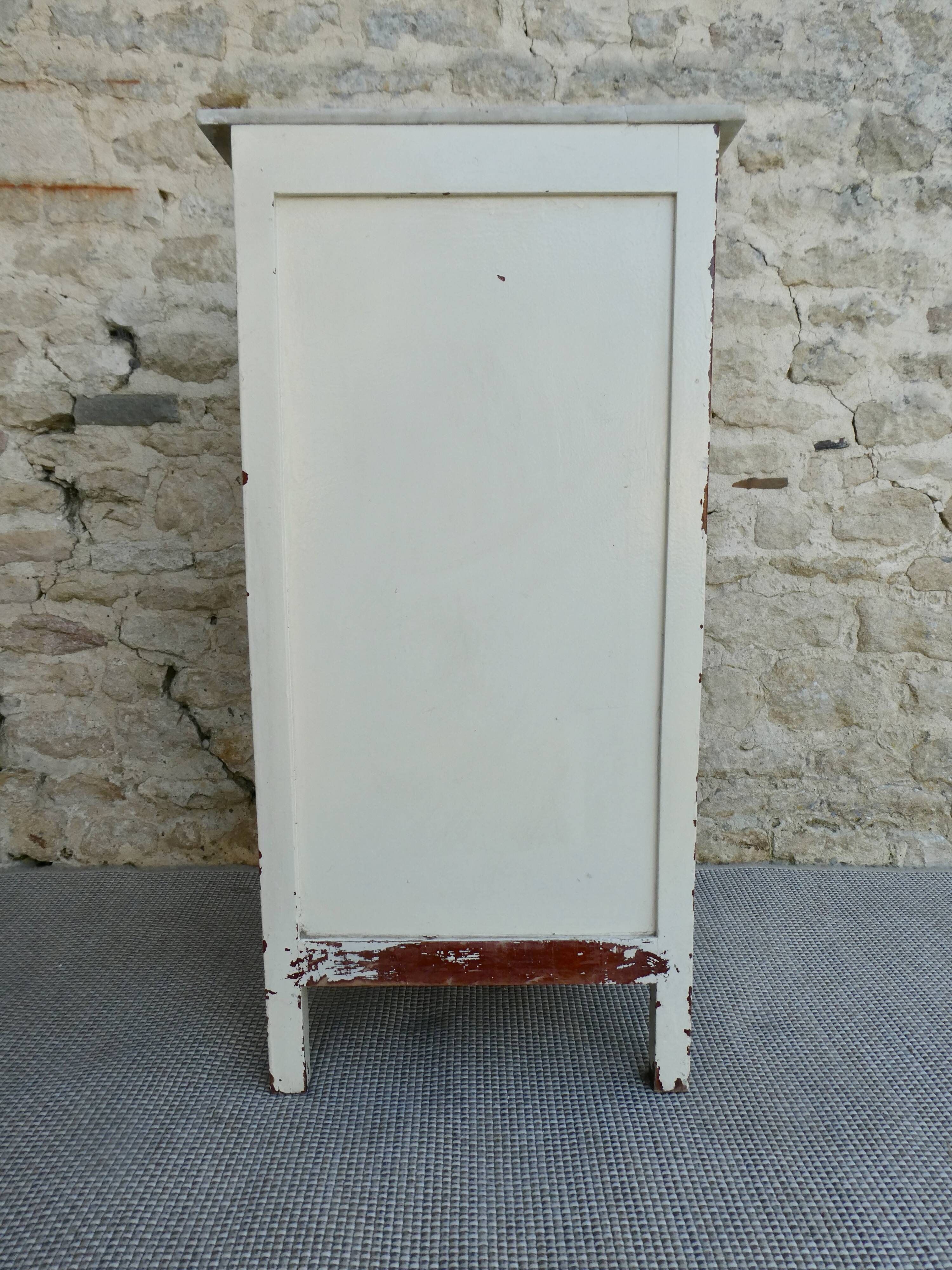 Bedside, wooden nightstand, clinic in Switzerland, 30s-40s