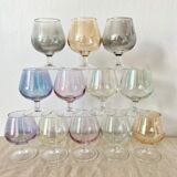 12 colored stemmed lenses