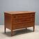 Antique neoclassical walnut commode from the 18th century.