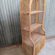 Vintage rattan wicker library Emmanuelle style
