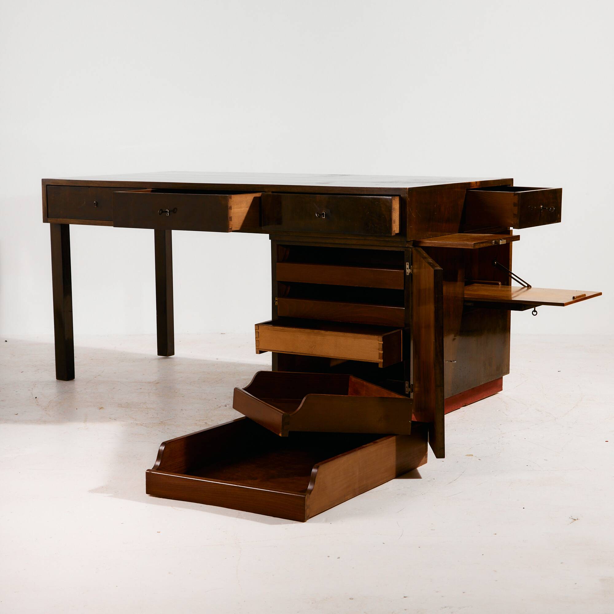 Art Deco desk and armchair, set of 2