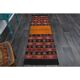 1970s Turkish Oushak Handmade Wool Cotton Red Runner Rug 65x229
