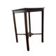 Table d'appoint/plante/étagère vintage haute en bois brun