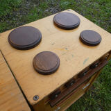 Vintage wooden children's school kitchen set