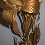 Gold-plated tree floor lamp by Hans Kögl, 1970s