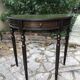 Console demi lune en bois