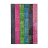 Tapis anatolien contemporain noué à la main 200 cm x 300 cm tapis patchwork multicolore
