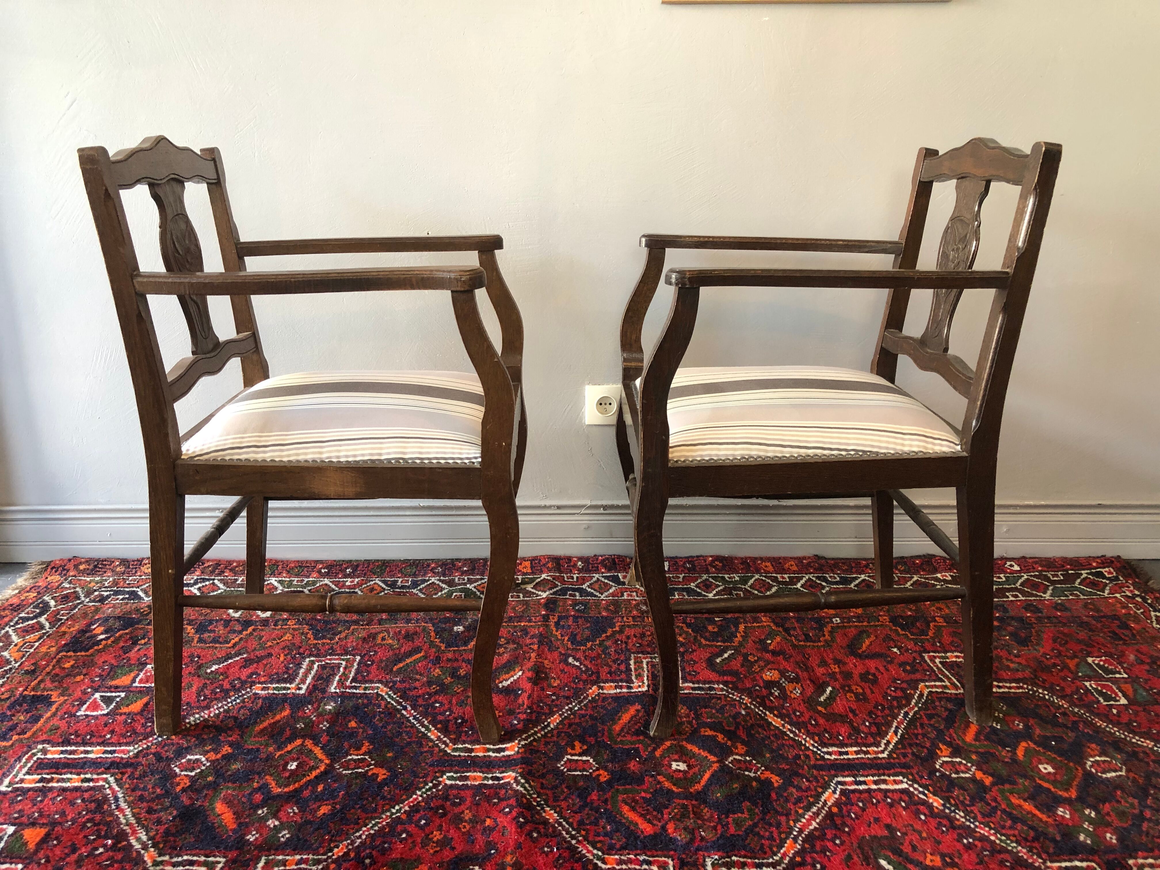 Pair of antique armchairs