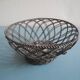 silver-plated metal basket vintage