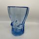 Blue glass vase 1950