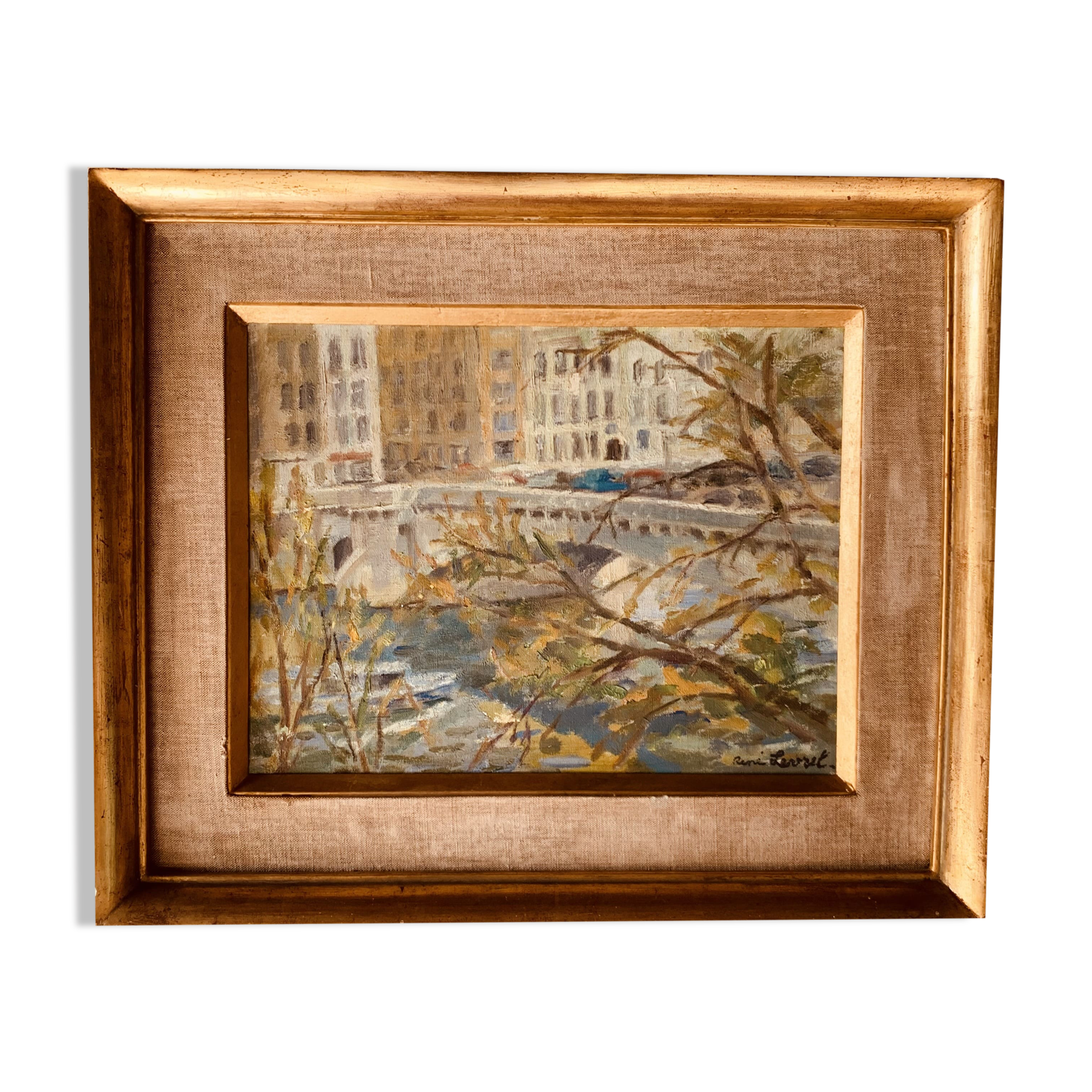 Tableau de René Levrel - « Pont de la Tournelle »